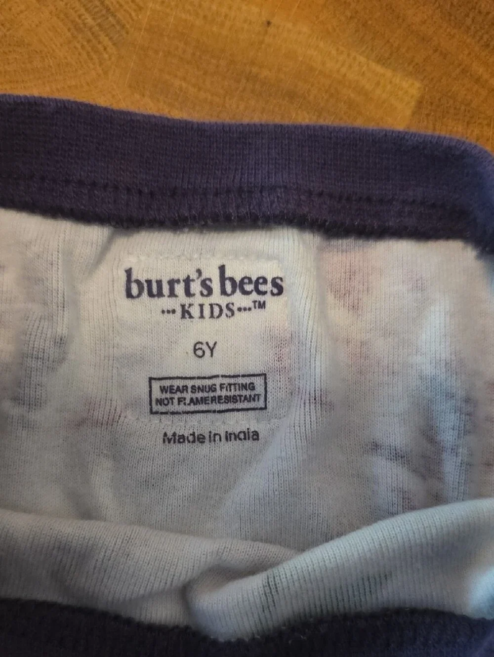 Burt's Bees Girls Long-Sleeve Floral Tee in Purple and White